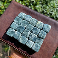 Natural Guatemalan Blue Jadeite Polished Cube